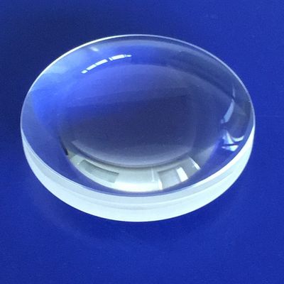 لنز شیشه ای نوری 300 میلی متری لنز کروی شیشه ای دو محدب بدون کروی ذوب شده سیلیسی
