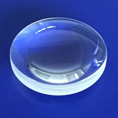 لنز شیشه ای نوری 300 میلی متری لنز کروی شیشه ای دو محدب بدون کروی ذوب شده سیلیسی