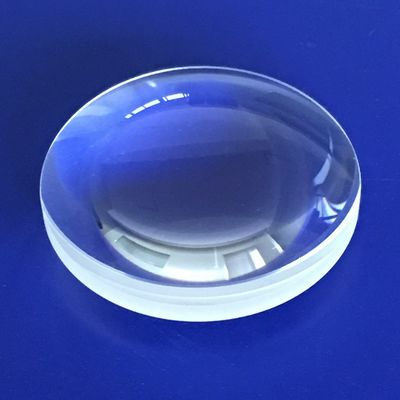 لنز شیشه ای نوری 300 میلی متری لنز کروی شیشه ای دو محدب بدون کروی ذوب شده سیلیسی