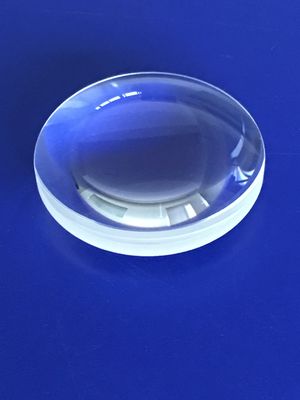لنز شیشه ای نوری 300 میلی متری لنز کروی شیشه ای دو محدب بدون کروی ذوب شده سیلیسی