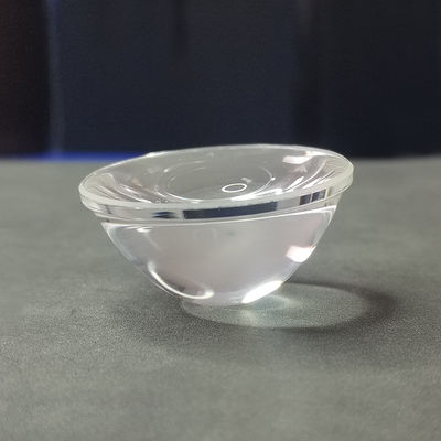 لنز شیشه ای نوری بازتابنده نور LED مشعل 50 میلی متری شیشه تیر لنز 10 درجه کاب